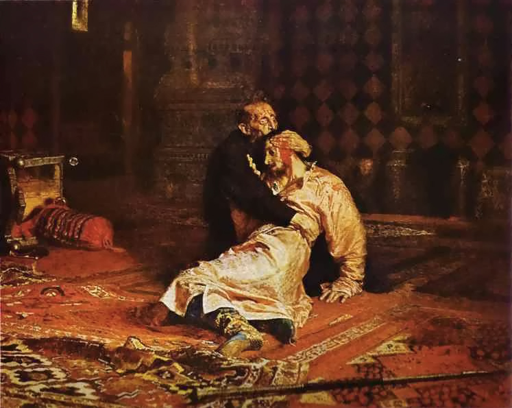Ivan Terrible Y His Son Ivan Sobre November 16 1581 Repin — Iliya Efimovich Repin