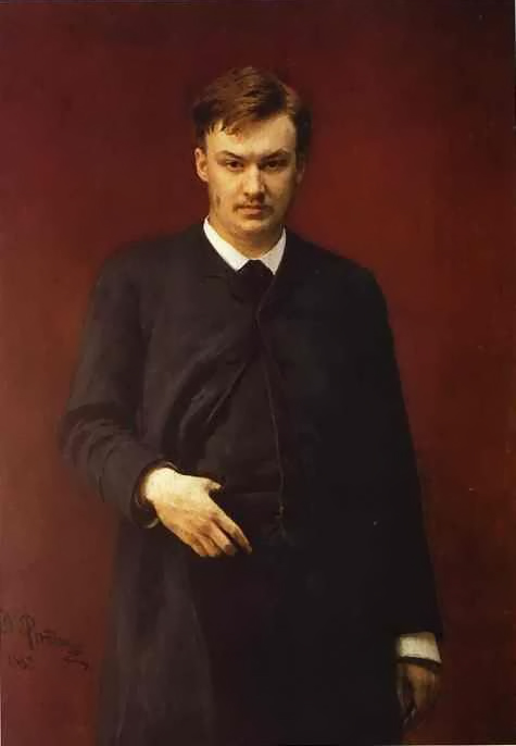 Retrato De Composer Alexander Glazunov Repin — Iliya Efimovich Repin