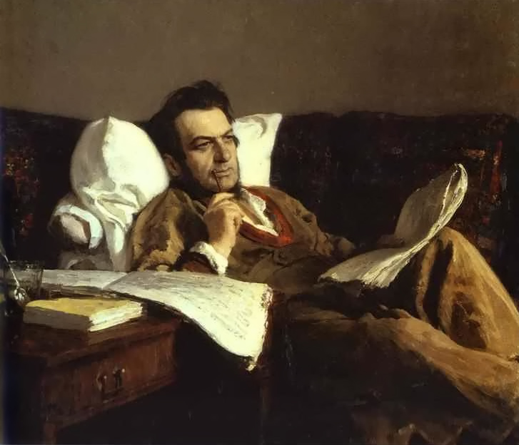 Retrato De Composer Mikhail Glinka Repin — Iliya Efimovich Repin