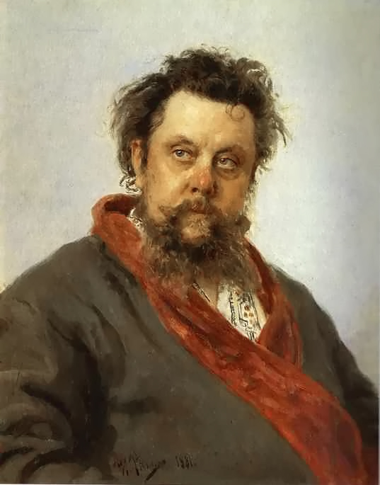Retrato De Composer Modest Mussorgsky Repin — Iliya Efimovich Repin