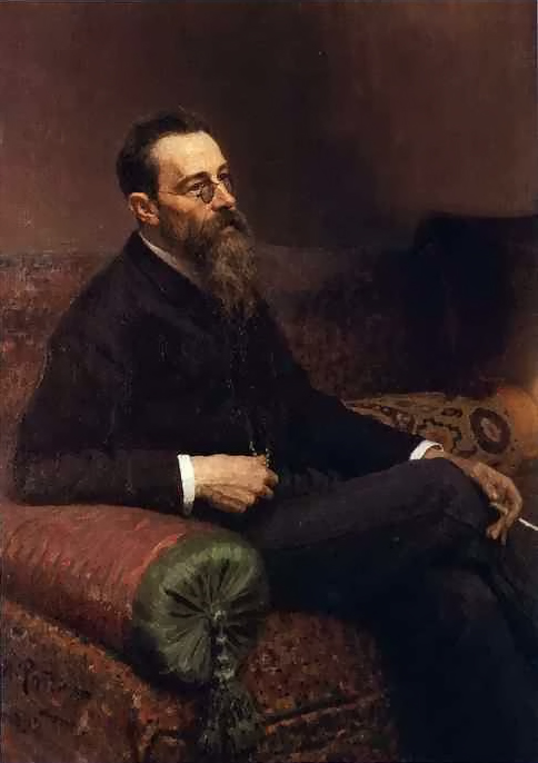 Retrato De Composer Nikolay Rymsky Korsakov Repin — Iliya Efimovich Repin