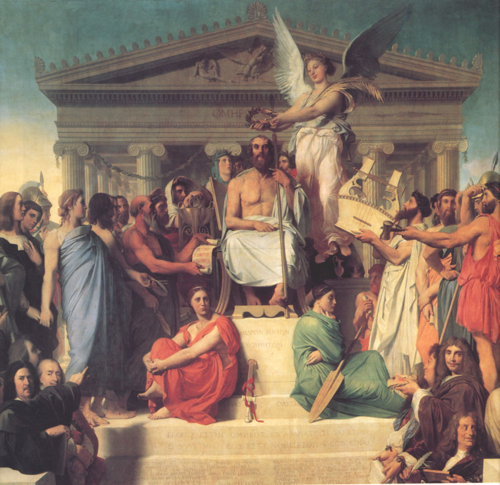 Apoteosis De Homer Ingres — Ingres