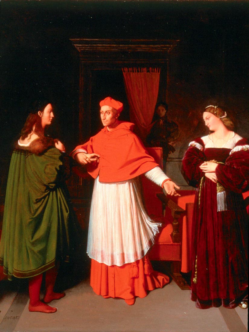 Betrothal De Raphael Y Niece De Cardinal Bibbiena Ingres — Ingres