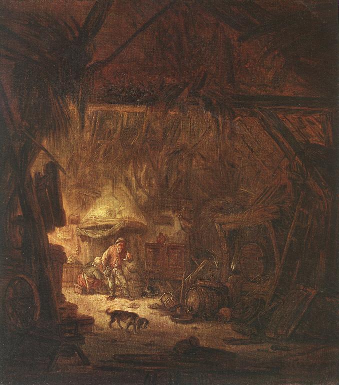 Interior De Campesino Casa Ostade — Isaack Van Ostade