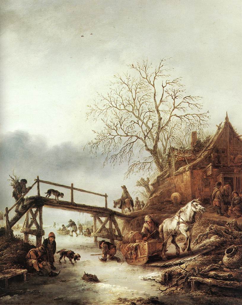 Invierno Escena Ostade — Isaack Van Ostade