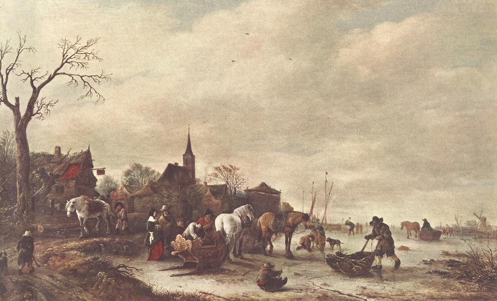 Invierno Paisaje Ostade — Isaack Van Ostade