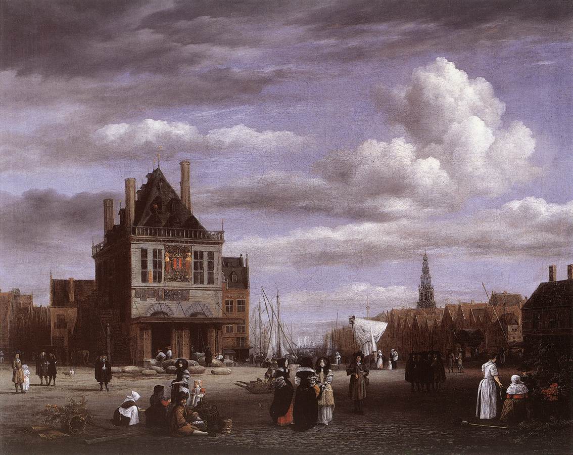 Dam Plaza En Amsterdam Ruysdael — Jacob Isaackszon Van Ruysdael