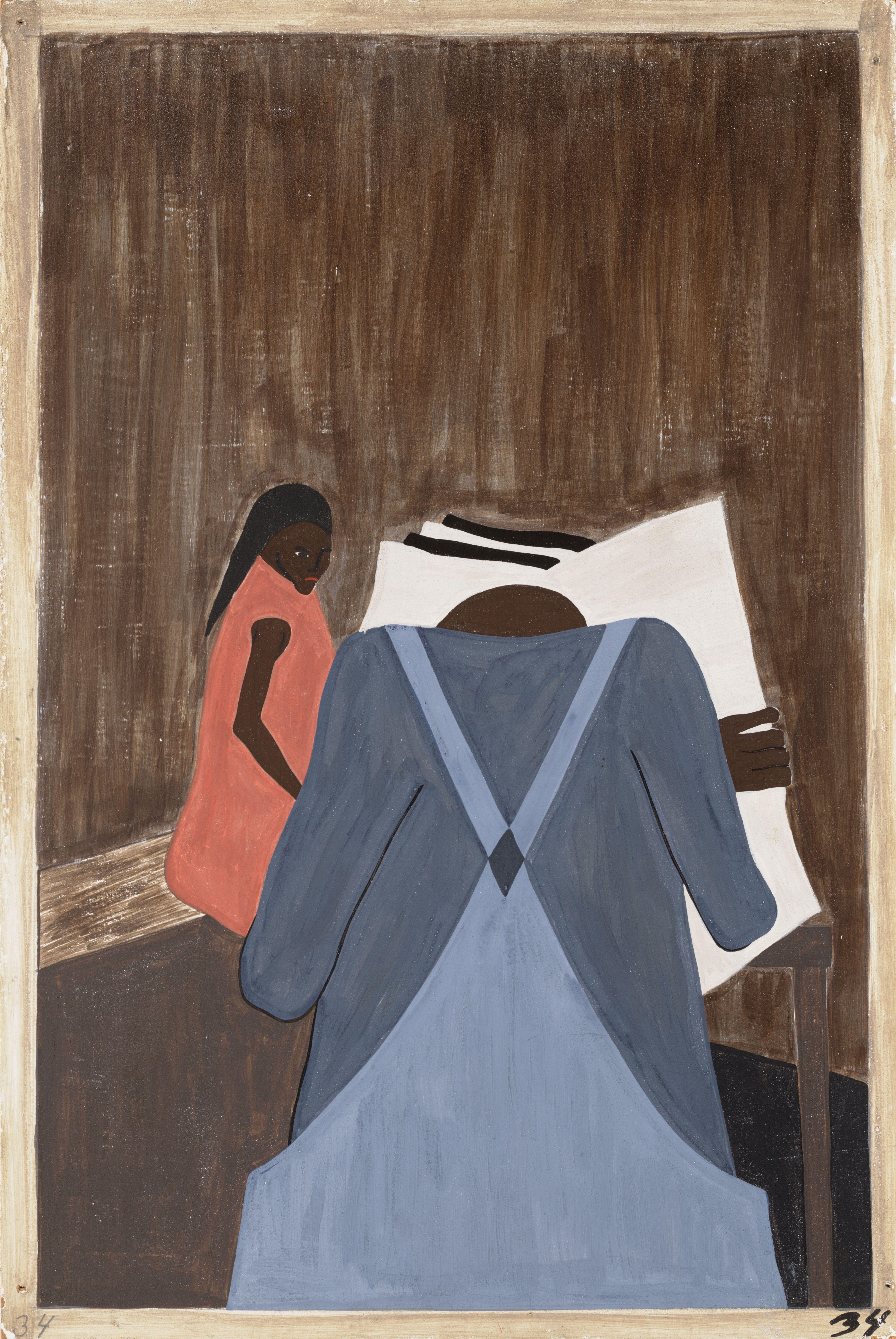 Negro Press Was Also Influential En Urging People Hacia Leave South Lawrence — Jacob Lawrence