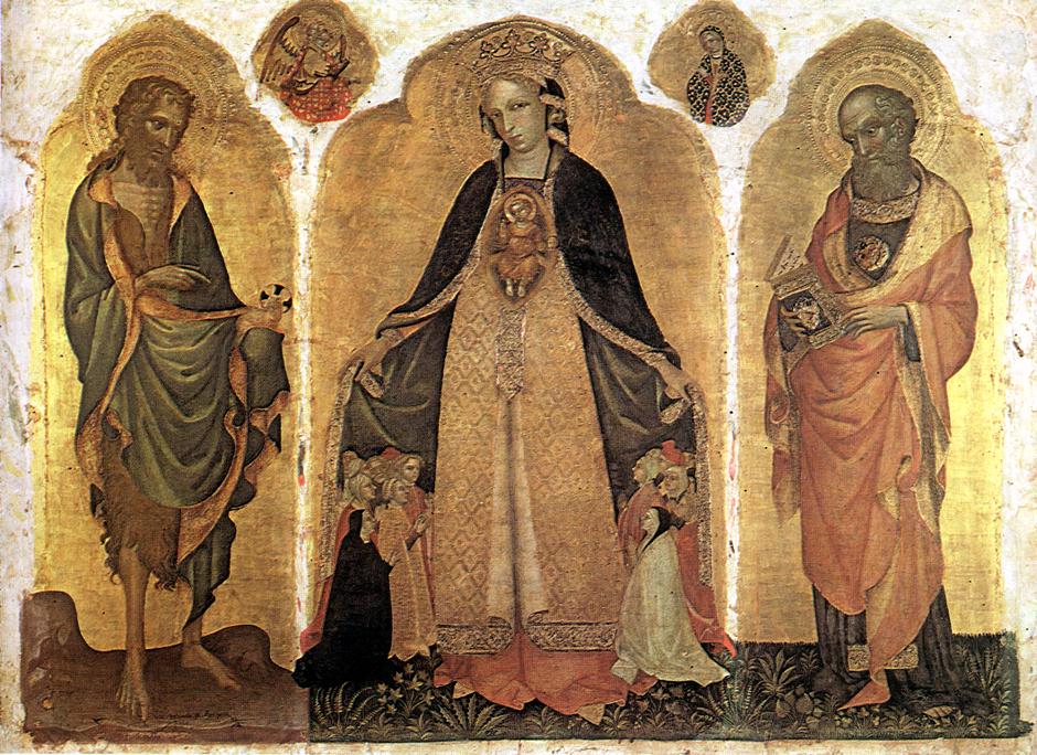 Triptych De Madonna Della Misericordia Fiore — Jacobello Del Fiore