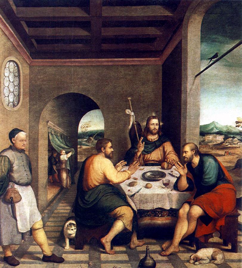 Supper En Emmaus Bassano — Jacopo Bassano