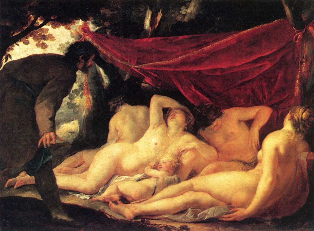 Venus Y Three Graces Surprised De Mortal Blanchard — Jacques Blanchard