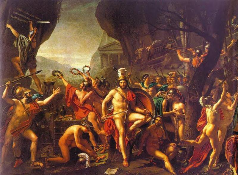 Leonidas En Thermopylae David — Jacques Louis David