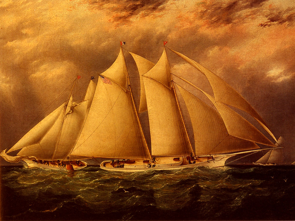 Yacht Alice Rounding Buoy Buttersworth — James Buttersworth