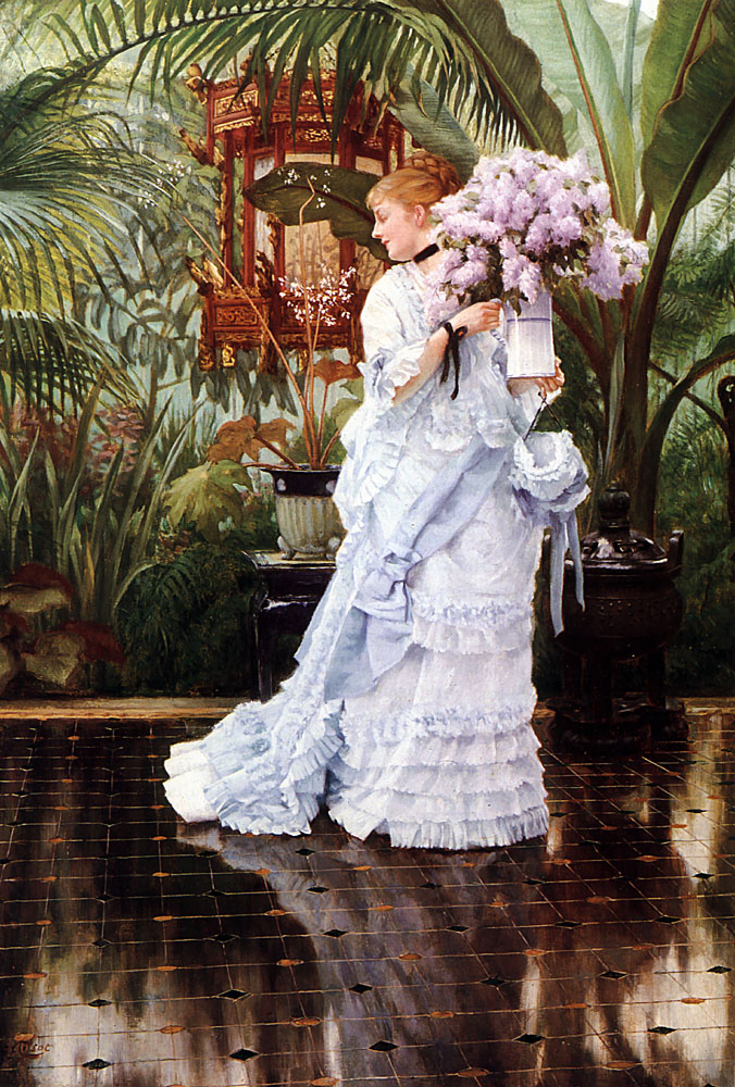 Bunch De Lilacs Tissot — James Tissot