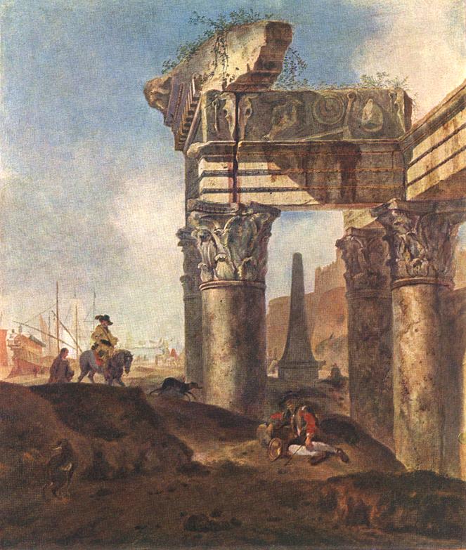 Antiguo Ruinas Weenix — Jan Baptist Weenix