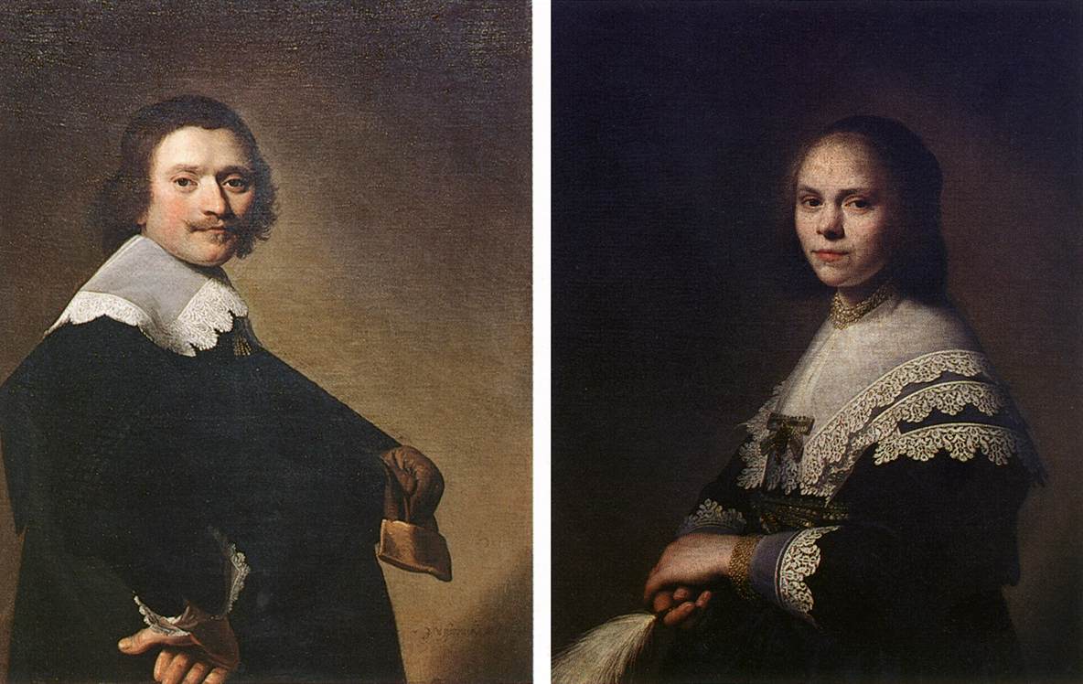 Retrato De Hombre Y Retrato De Mujer Verspronck — Jan Cornelisz Verspronck
