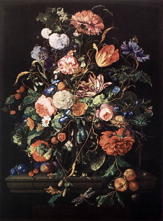 Flores En Vaso Y Fruits Heem — Jan Davidsz De Heem