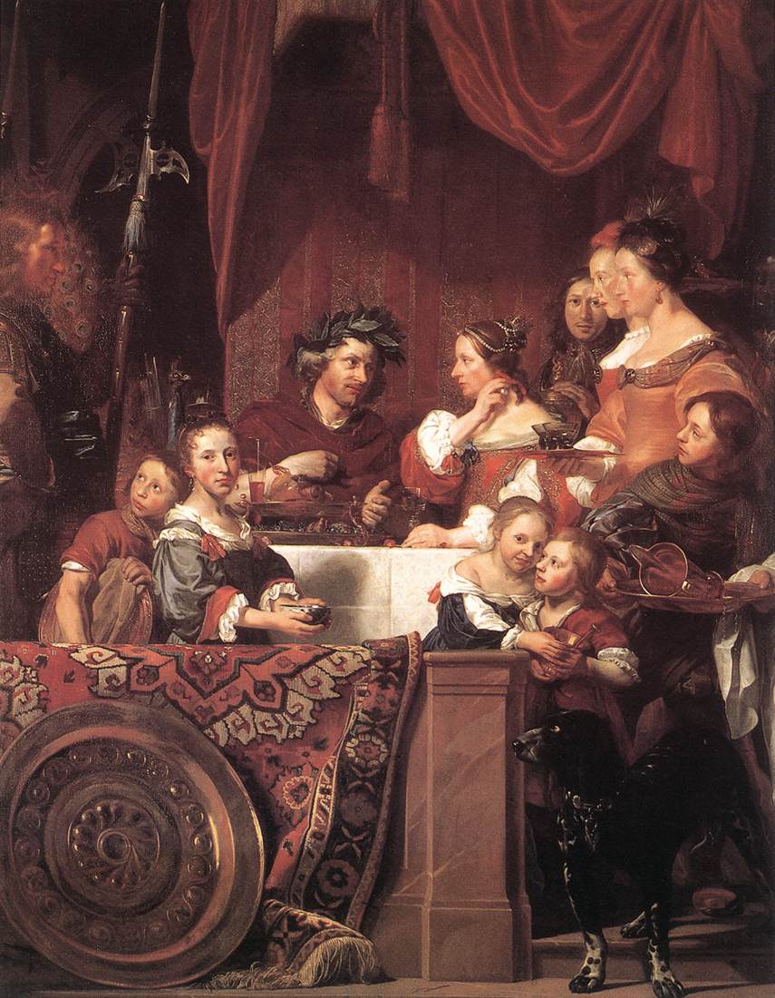 De Bray Family Banquet De Antony Y Cleopatra — Jan De Bray