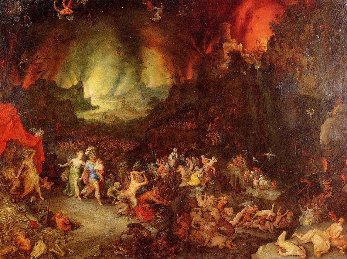 Aenaes Y Sybil En Hades Bruegel — Jan Il Vecchio Bruegel