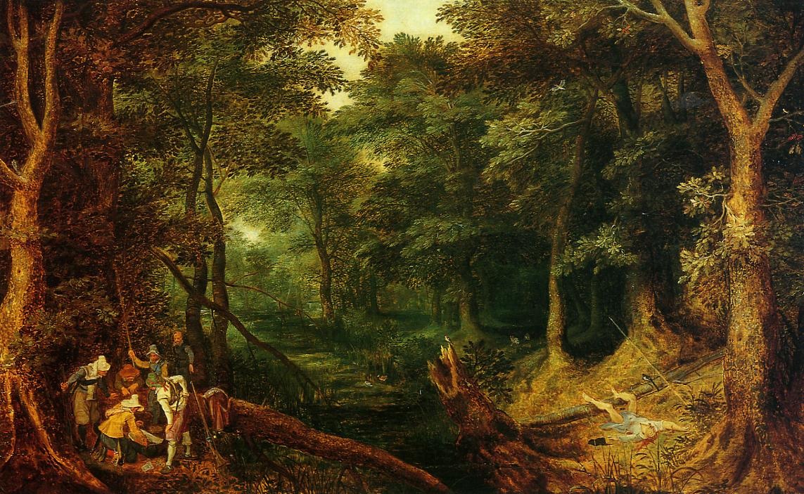 Ambush En Bosque Bruegel — Jan Il Vecchio Bruegel