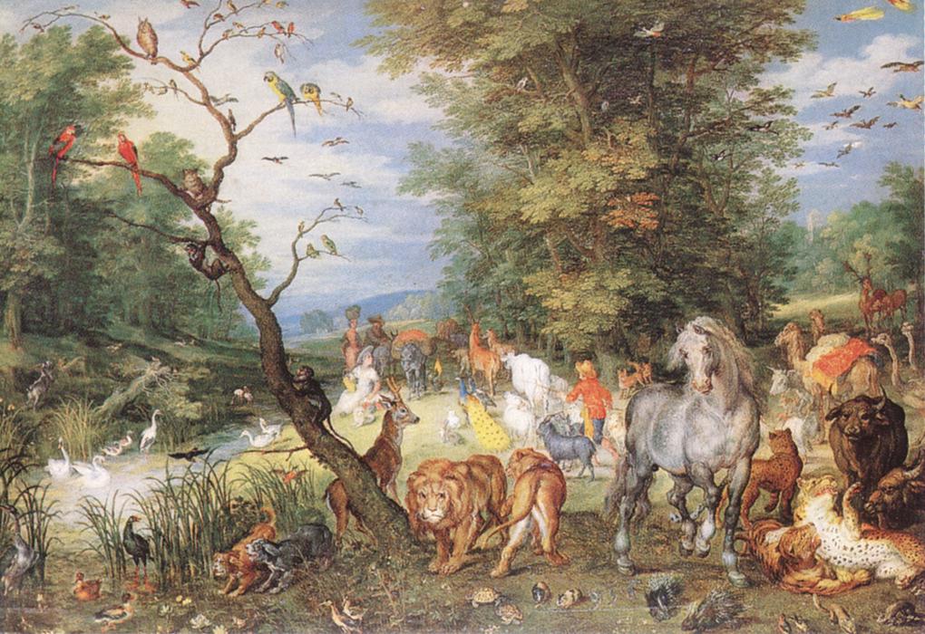 Animals Entrando Ark Bruegel — Jan Il Vecchio Bruegel