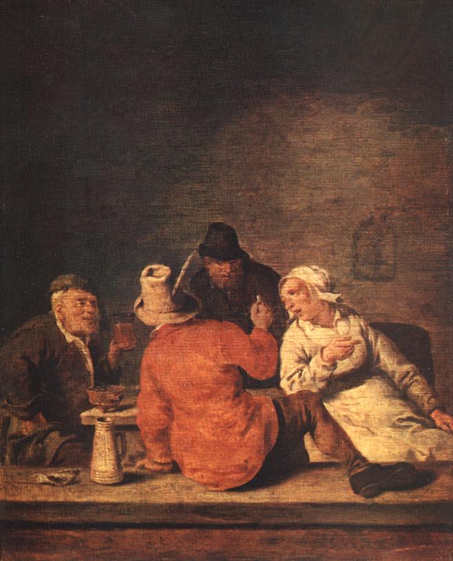 Peasants En Taberna Molenaer — Jan Miense Molenaer