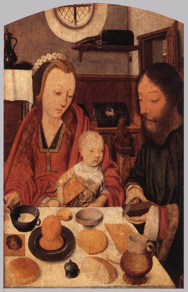 Sagrado Family En Mesa Mostaert — Jan Mostaert