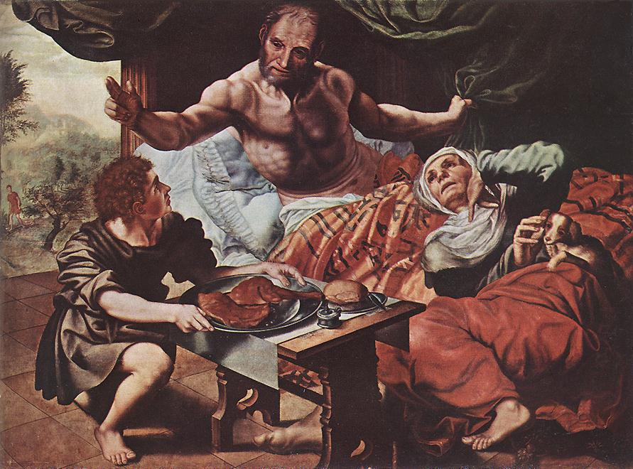 Isaac Bendiciendo Jacob Hemessen — Jan Sanders Van Hemessen