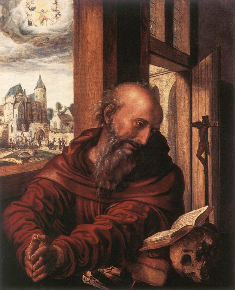 San Jerome Hemessen — Jan Sanders Van Hemessen