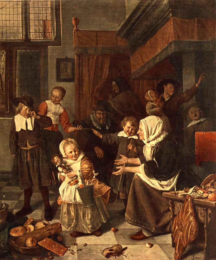 Banquete De San Nicholas Steen — Jan Steen