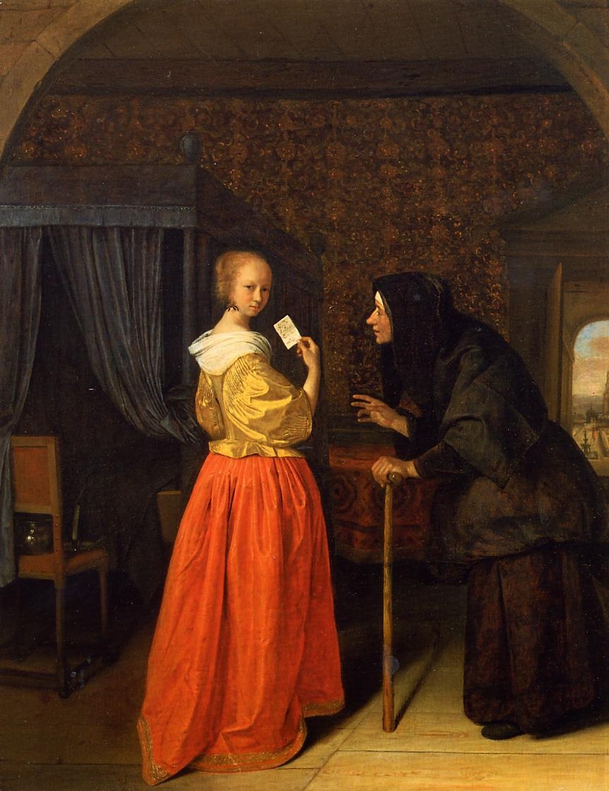 Bathsheba Receiving Davids Letter Steen — Jan Steen