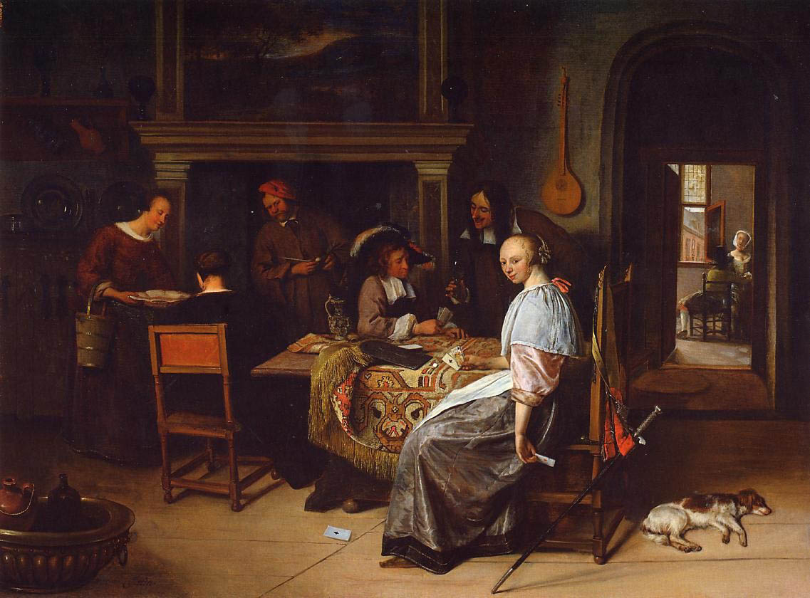 Cardplayers Steen — Jan Steen