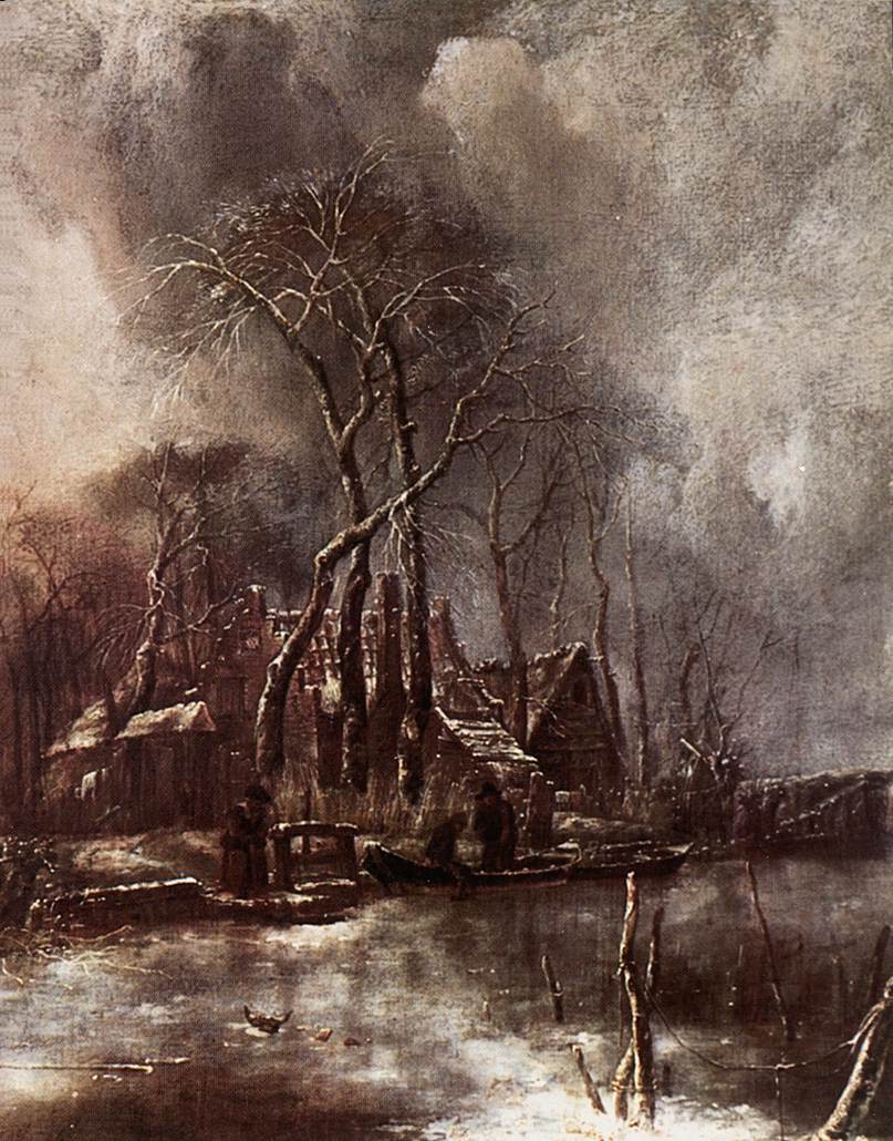 Invierno Paisaje Capelle — Jan Van De Capelle