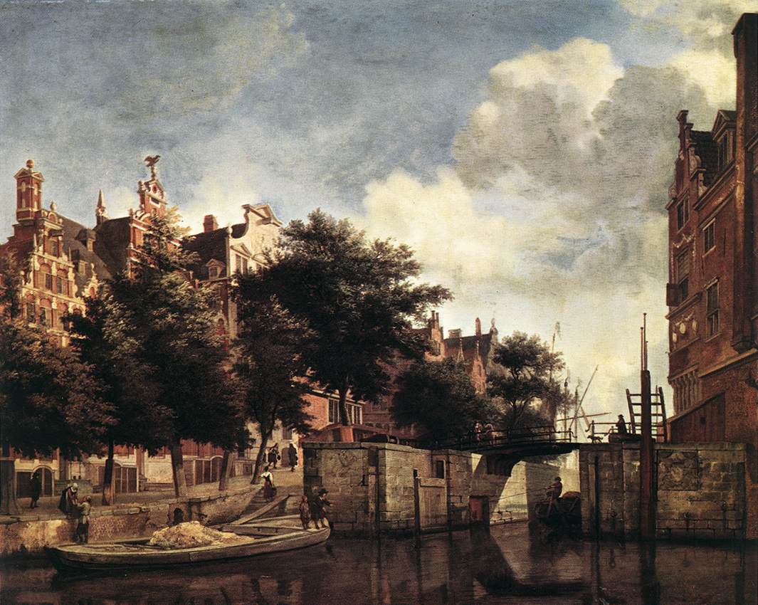 Martelaarsgracht En Amsterdam Heyden — Jan Van Der Heyden