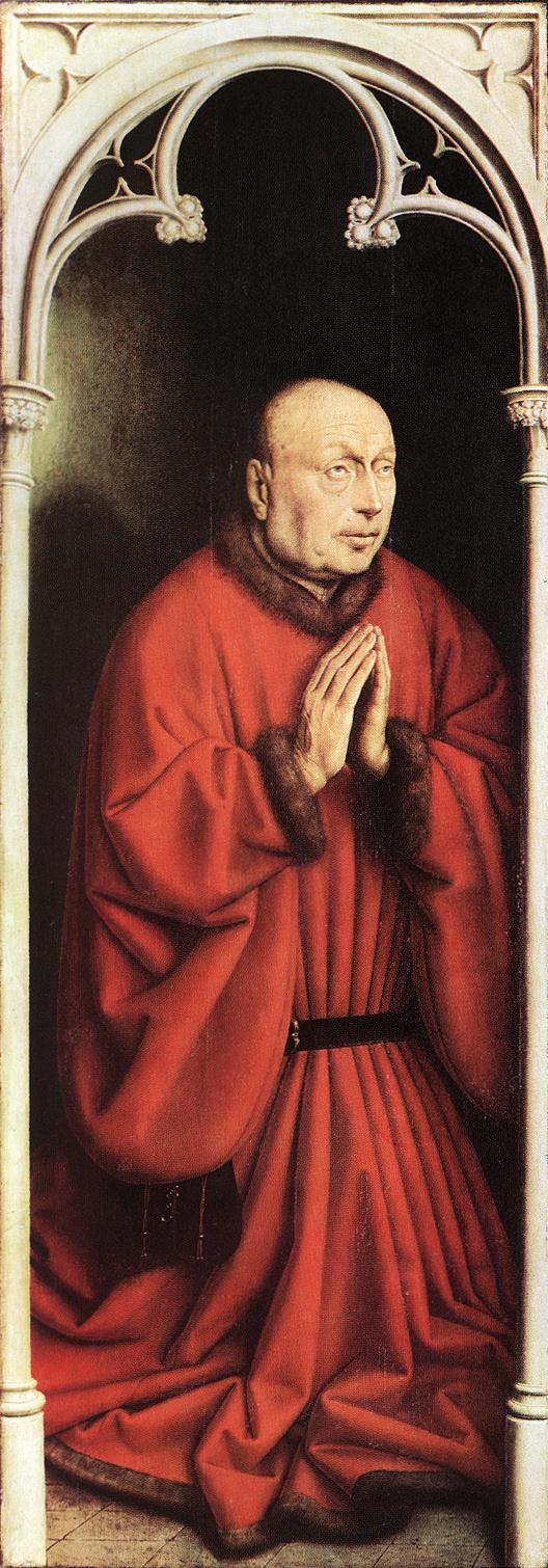Ghent Altarpiece Donor Van Eyck — Jan Van Eyck — Primitivos Flamencos