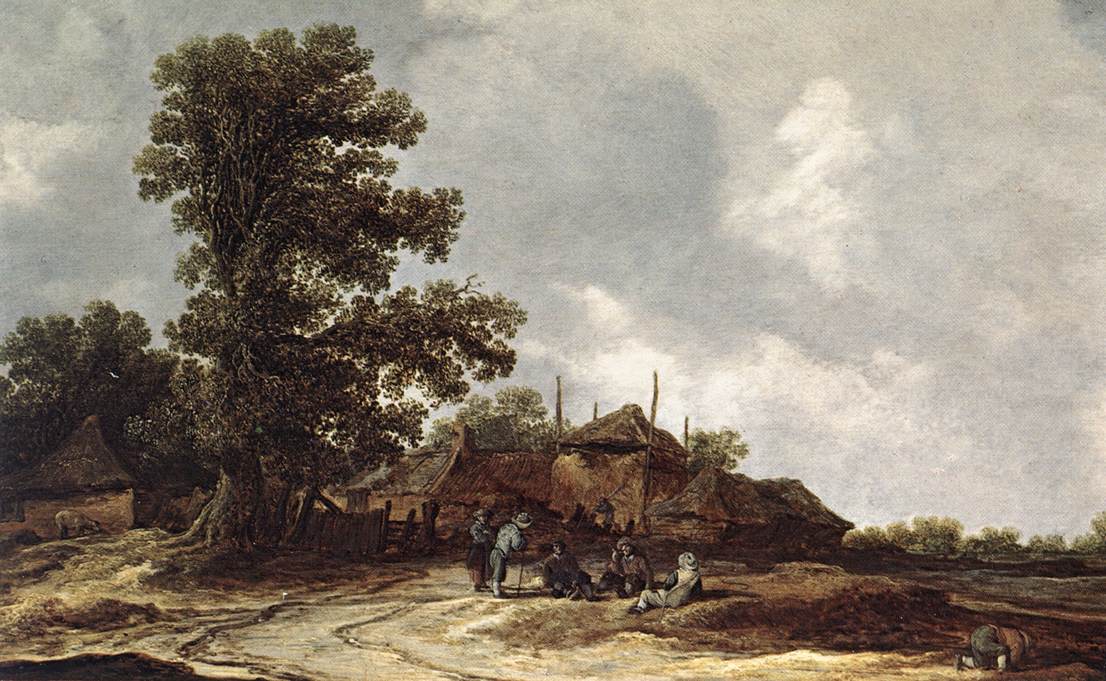 Farmyard Con Haystack Goyen — Jan Van Goyen