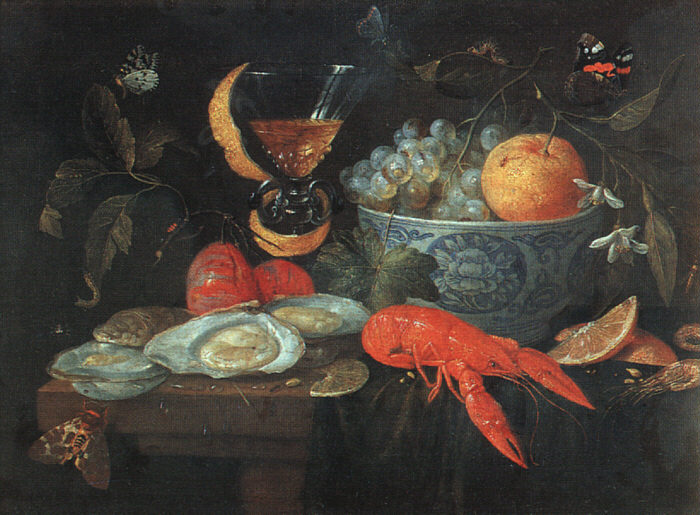 Bodegon Con Fruta Y Shellfish Kessel — Jan Van Kessel