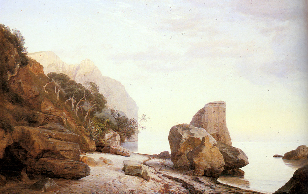 Rocks Along Shore Cour — Janus Andreas Bartholin La Cour