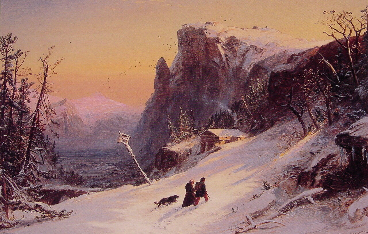 Invierno En Switzerland Cropsey — Jasper Francis Cropsey