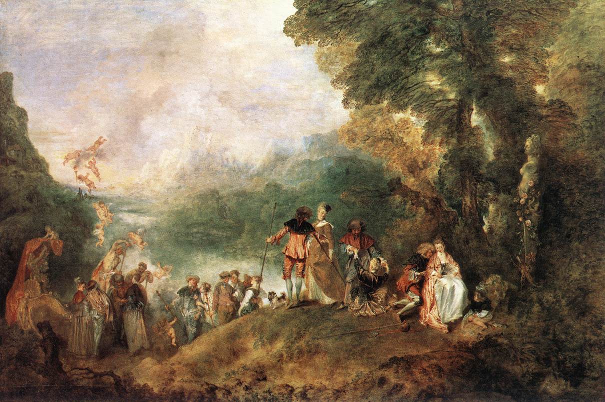 Embarkation Para Cythera Watteau — Jean Antoine Watteau
