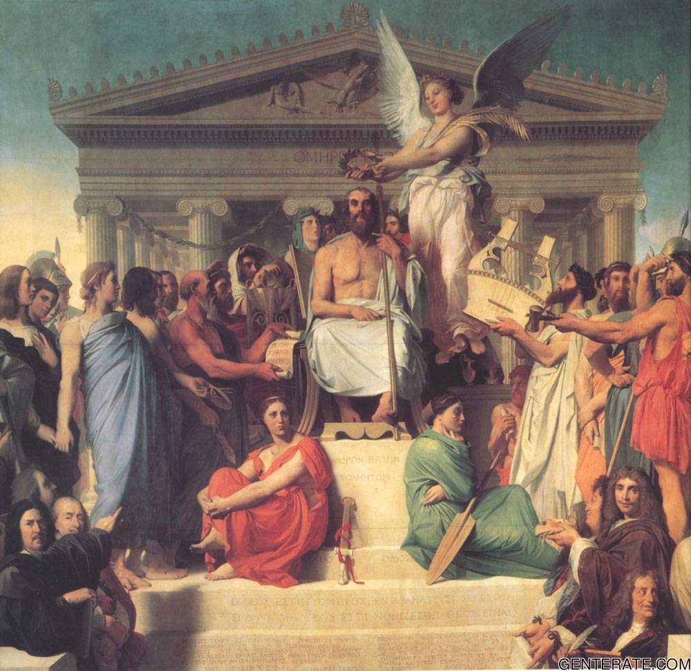 Apoteosis De Homer Ingres — Jean Auguste Dominique Ingres