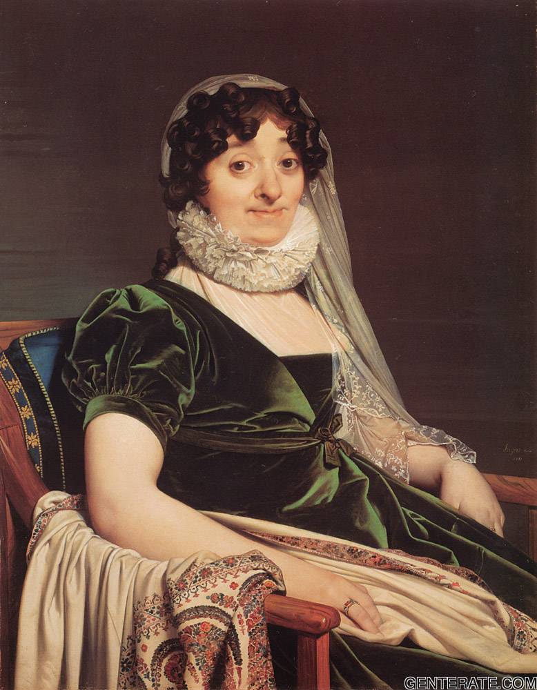 Comtes De Tournon Nee Genevieve De Seytres Caumont Ingres — Jean Auguste Dominique Ingres