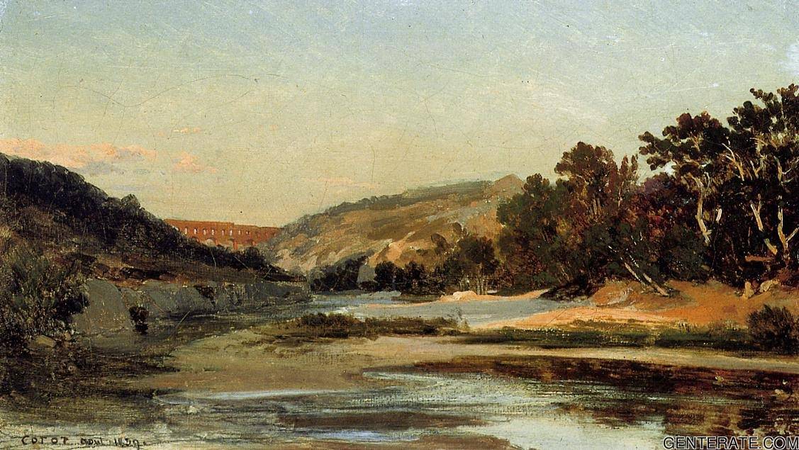 Aqueduct En Valle Corot — Jean Baptiste Camille Corot