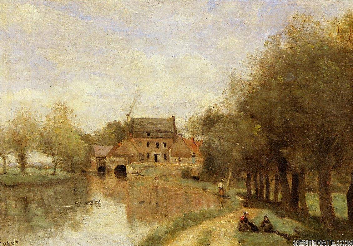 Arleux Du Nord Drocourt Molino Corot — Jean Baptiste Camille Corot