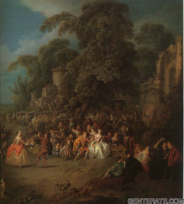 Fair En Bezons Detalle Pater — Jean Baptiste Joseph Pater