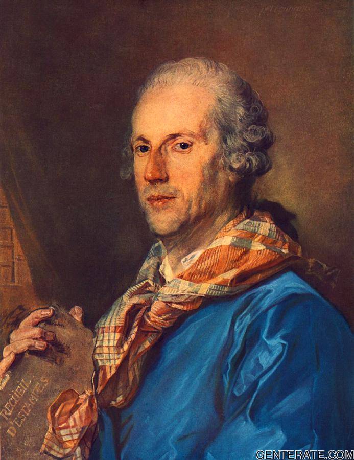 Retrato De Charles Le Normant Du Coudray Perronneau — Jean Baptiste Perronneau