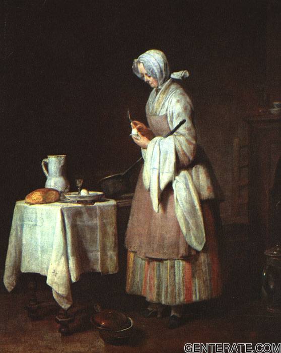 Attentive Nurse Chardin — Jean Baptiste Simeon Chardin