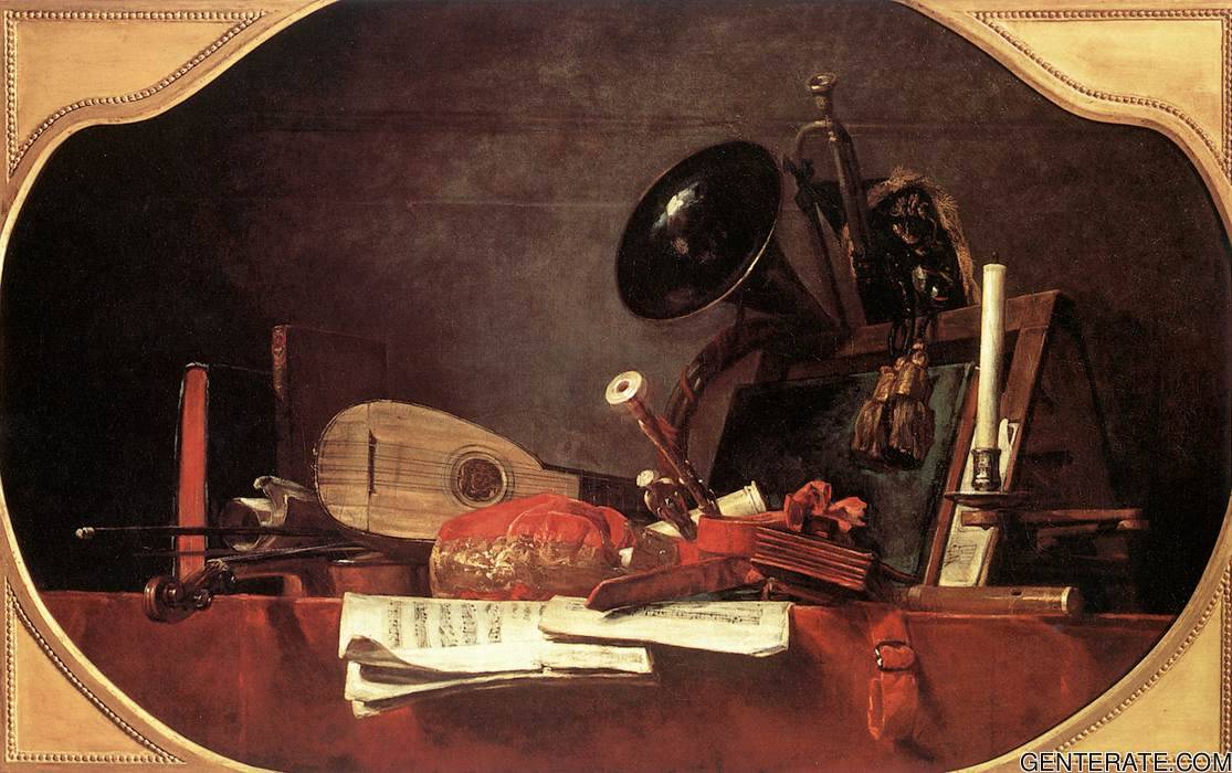 Attributes De Musica Chardin — Jean Baptiste Simeon Chardin