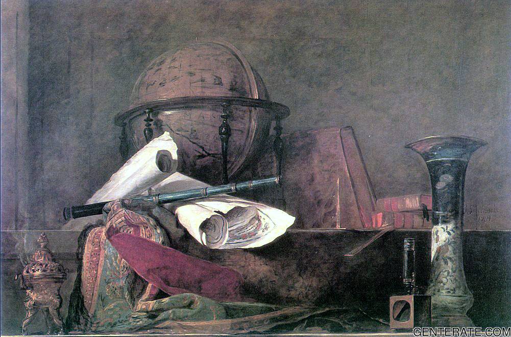 Attributes De Sciences Chardin — Jean Baptiste Simeon Chardin