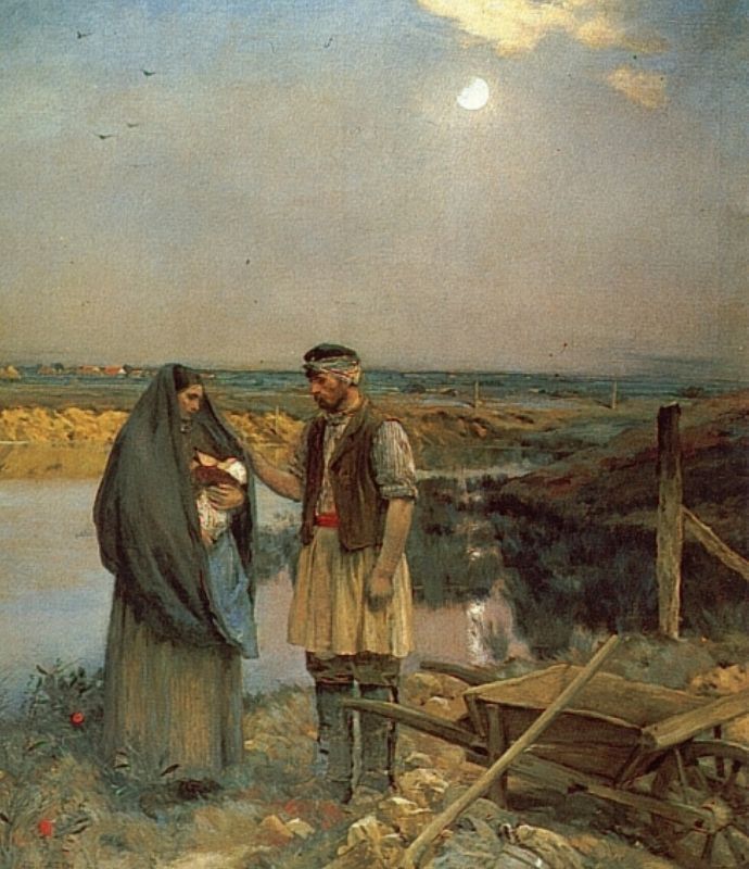 Weary Wayfarers Cazin — Jean Charles Cazin